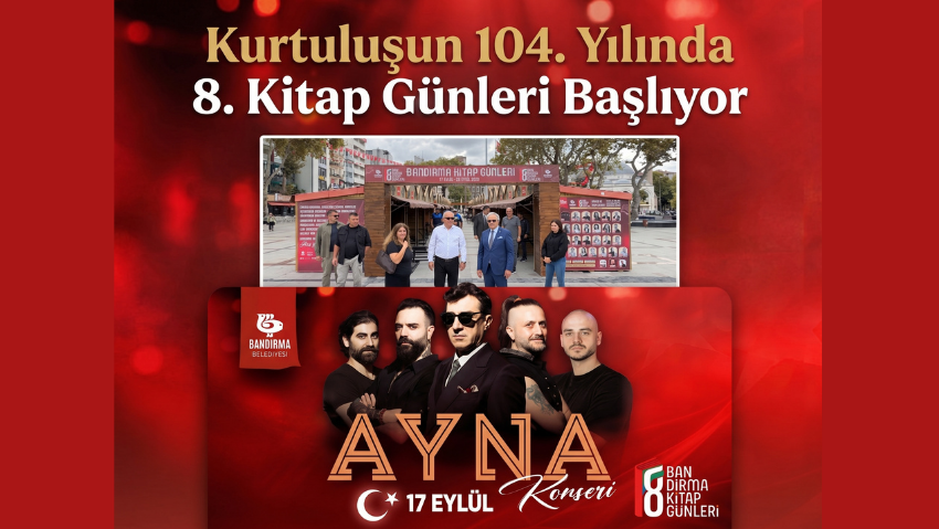 Bandırma’da Çifte Coşku: Kurtuluşun 104. Yılında 8. Kitap Günleri Başlıyor