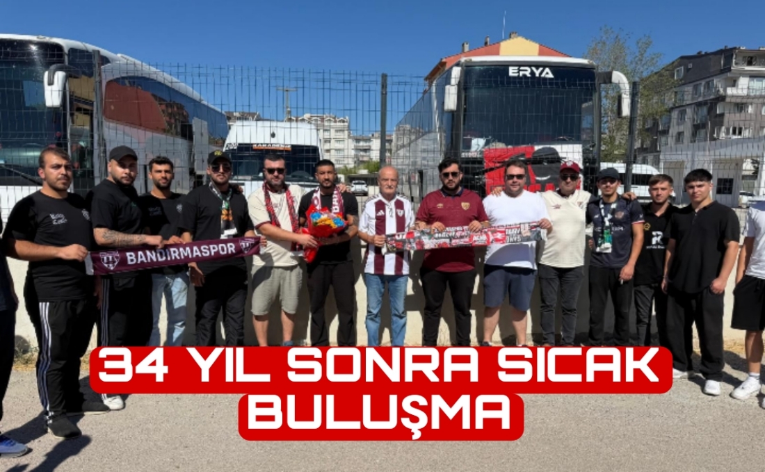 Bandırmaspor Taraftarlardan  Antalyalı Misafirlere 34 Yıl Sonra Hoşgeldin Karşılaması