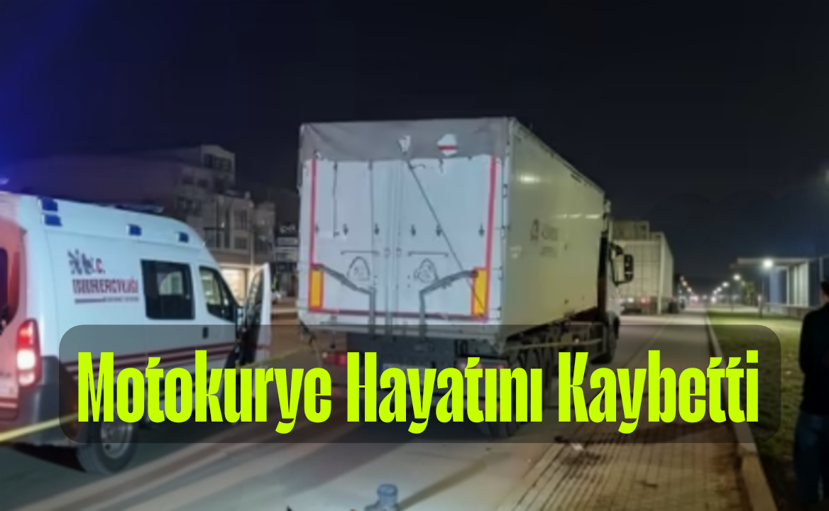 Bandırma’da Kaza. Moto Kurye Hayatını Kaybetti